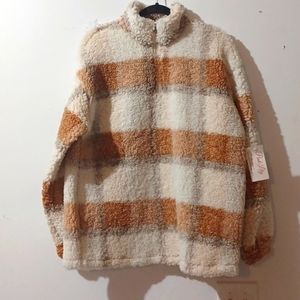 Pink Lily Sherpa Pullover Womens Size Large New With tag
